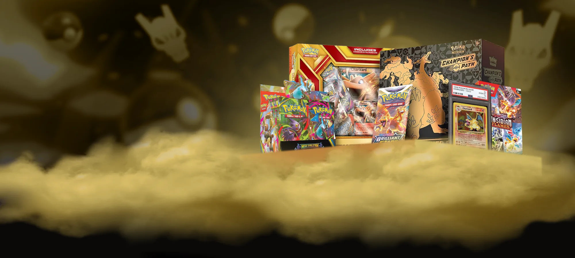 Pokémon card collection display